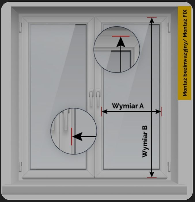 Rolety plisowane bezinwazyjne 2szt.