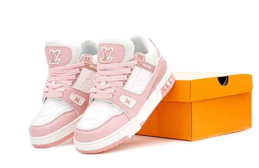 Кросівки Louis Vuitton Trainer Sneakers Pink premium