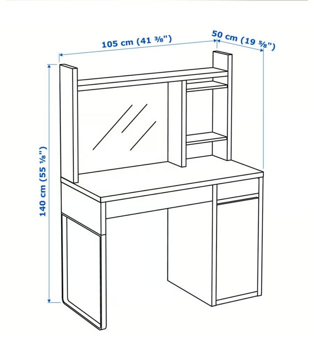Białe biurko Ikea