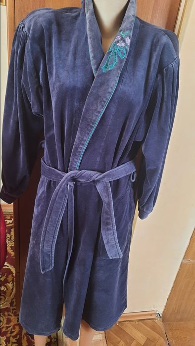 Теплый велюровый халат 50 р 52 р