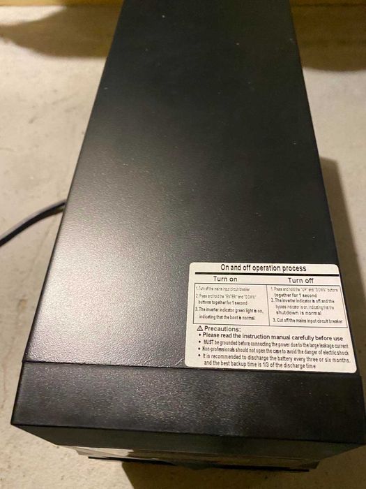 Безперебійник UPS чистий синус 3va /3w 96dc 220vac