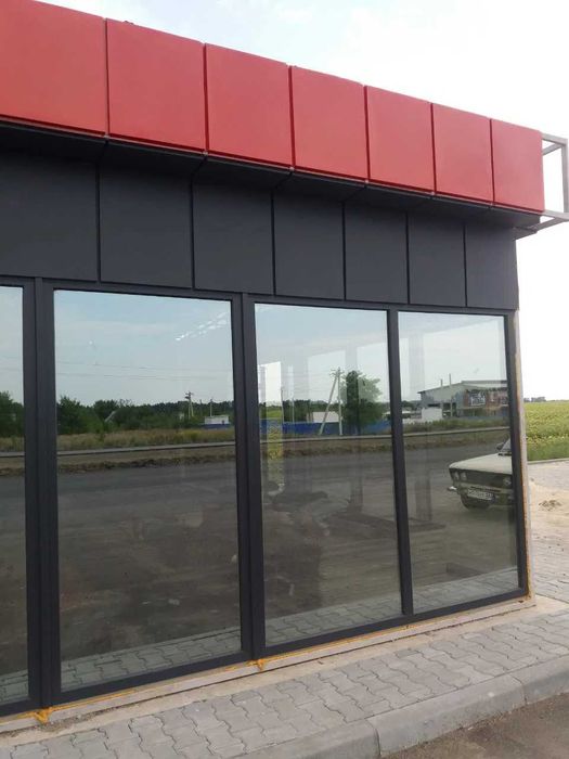 Фасадні касети, вент.фасад, 3D фасадні касети, металева рейка.