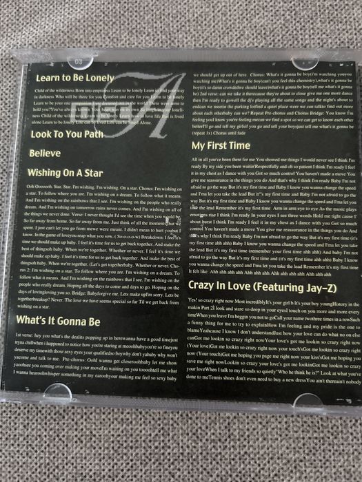 CD Beyonce Learn to be Lonely (versao asia)