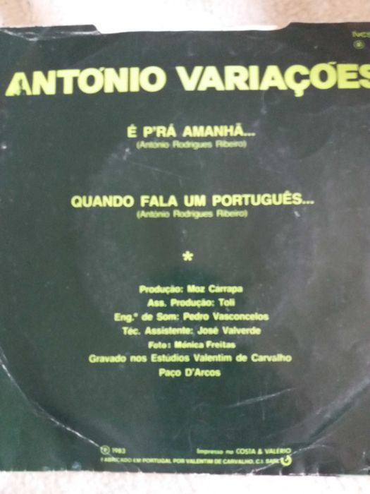 Disco de vinil Antonio variações