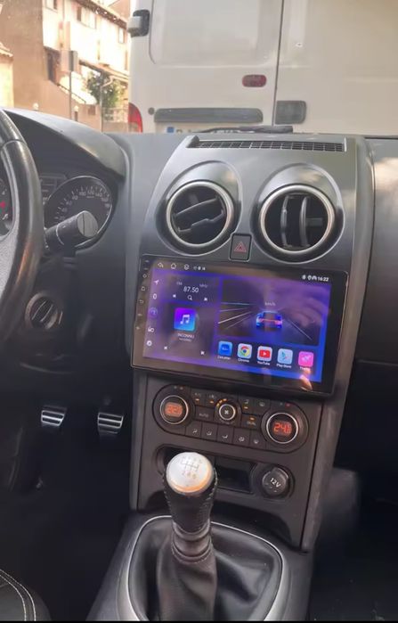 Radio Android 14 com GPS Nissan Qashqai J10 (Artigo novo)
