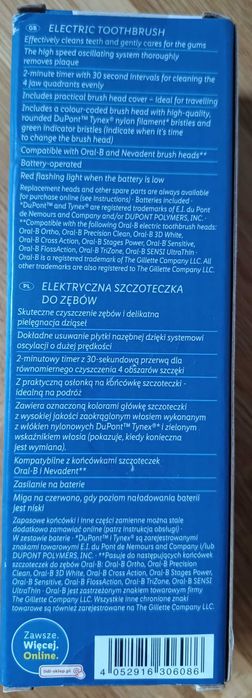 NEVADENT Basic, elektryczna szczoteczka do zębów, NOWA