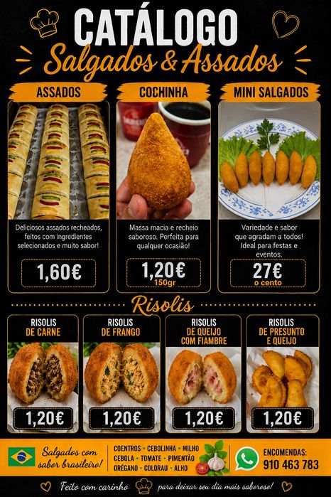 Sagados fritos e assados