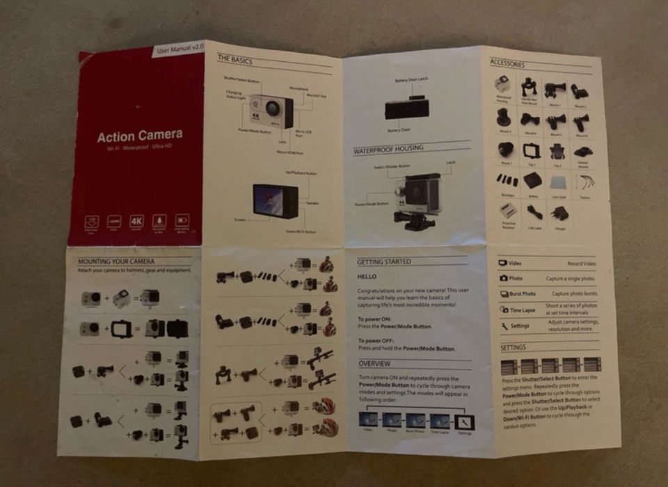 Action Câmera 4K Ultra HD