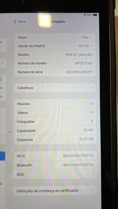 iPad (5 geracao) 32GB