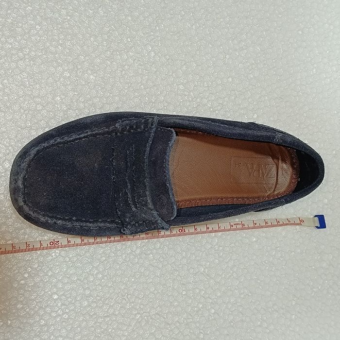 Sapatos Camurça Azul Zara Criança Tamanho 34