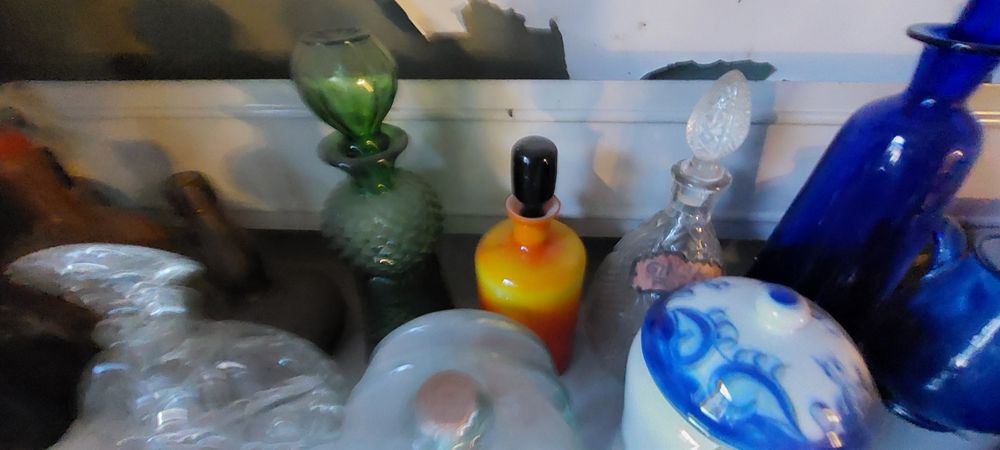 Várias garrfas vidro