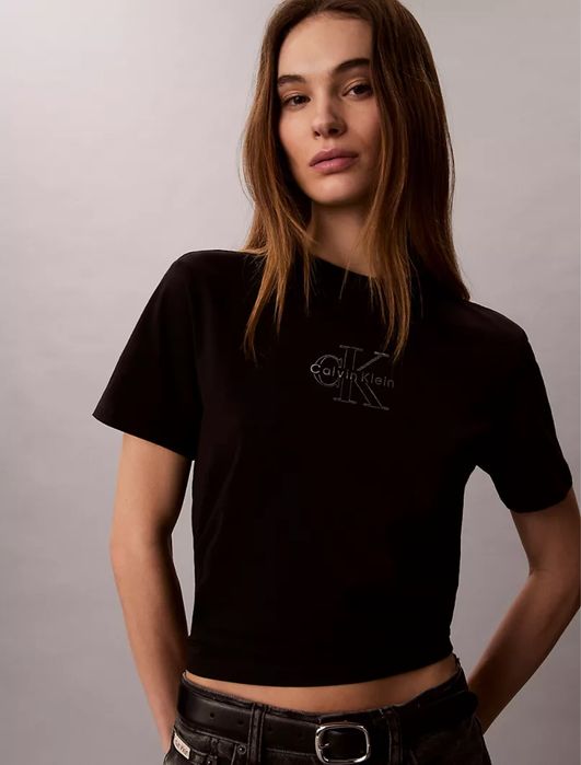 Оригінальна футболка Calvin Klein Foil Monologo Graphic Classic