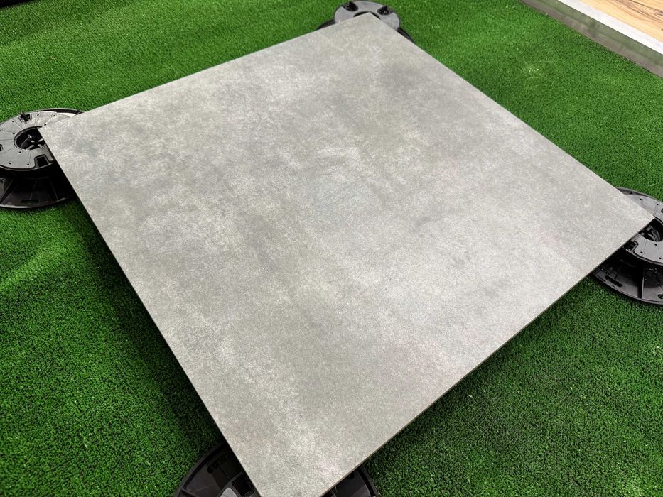 Gres tarasowy 60x60x2 cm 20mm szary beton płyta na taras ogród gat. 1