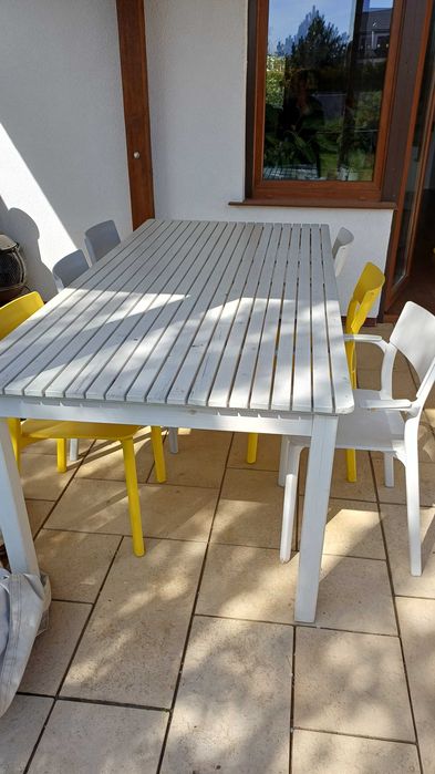 Stół ogrodowy Biały