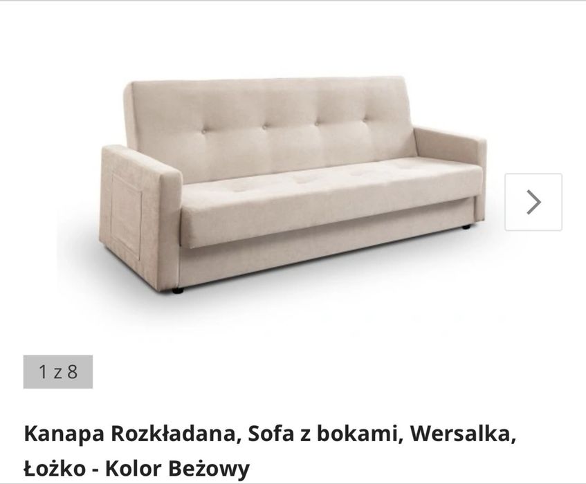 Bezowa sofa sprzedam