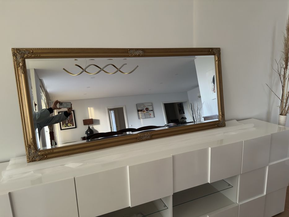 Espelho 72x162 dourado