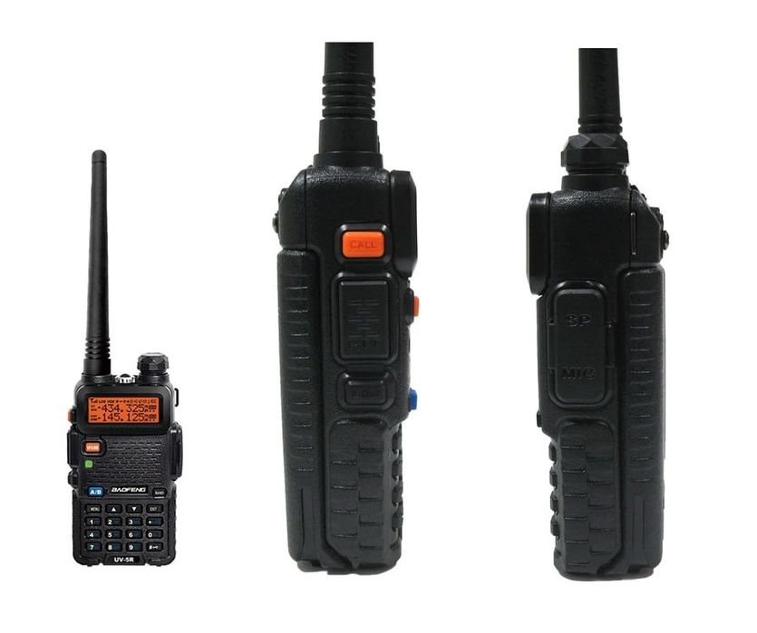 Рація: Baofeng UV-5R Black + Гарнітура Baofeng з кнопкою РТТ, недорога якісна. Б/у (користувалися 1 раз)