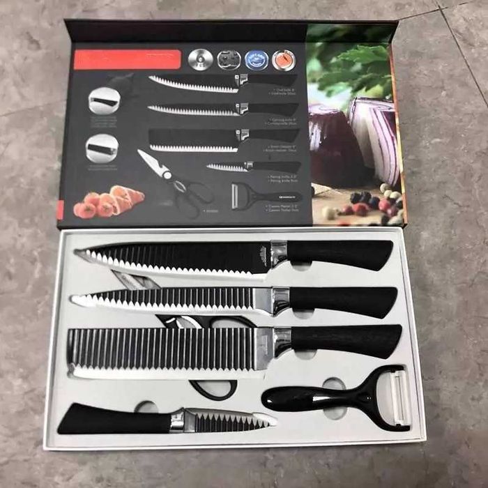 Kit 6 peças Facas Antiaderente