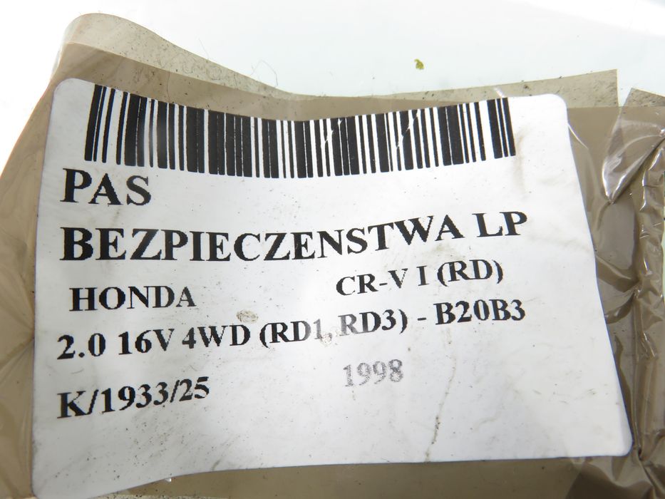 Pas Lewy Przedni Honda Cr-v I (rd) Nsb072gl008