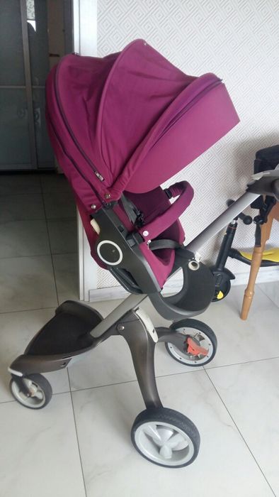 Коляска Stokke Xplory V4 2в1 люлька + прогулочный блок+сумка