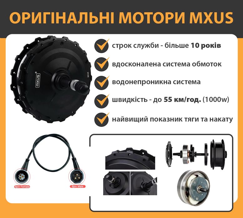 Электронабор 1000W! Мотор колесо 1000w, електронабір для велосипеда