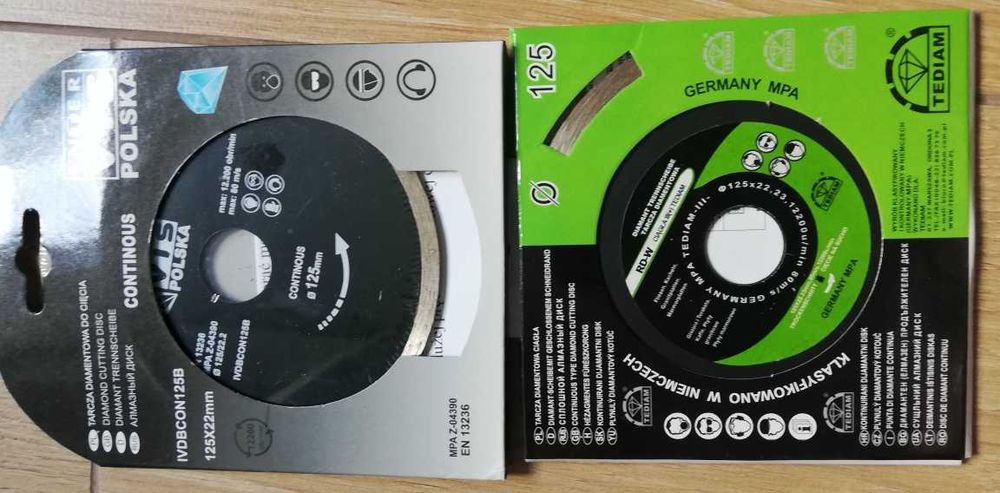 Tarcza diamentowa 125 do cięcia kostki betonu dachówki ceramiki płytek
