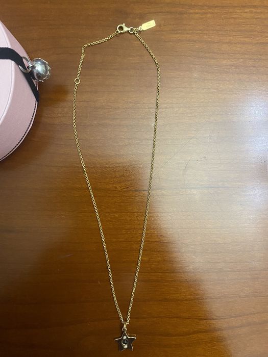 Colar Tous prata dourada com pingente esstrela Tous, original