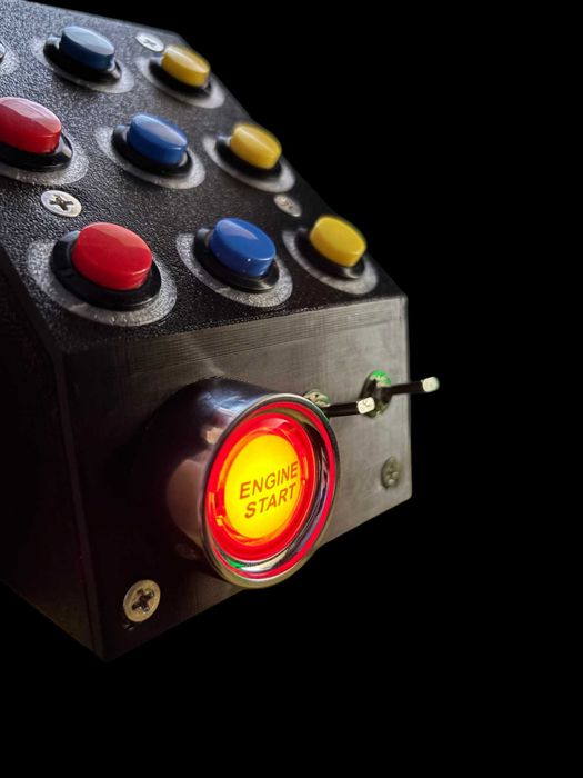 Button Box symulator Euro Truck ETS ATS Assetto Farming Panel LED