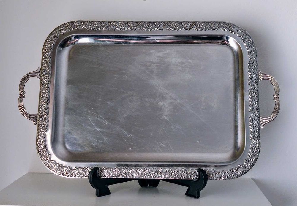 Tabuleiro aço inoxidável utilitário exposição