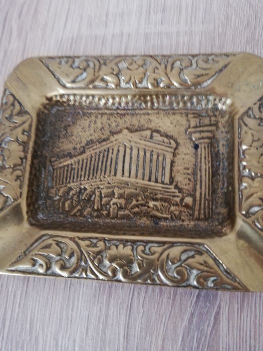 Popielniczka mosiężna, popielniczka z mosiądzu