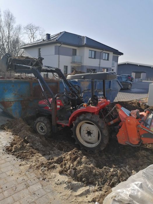 Usługi minikoparką traktorem glebogryzarką separacyjną koszenie