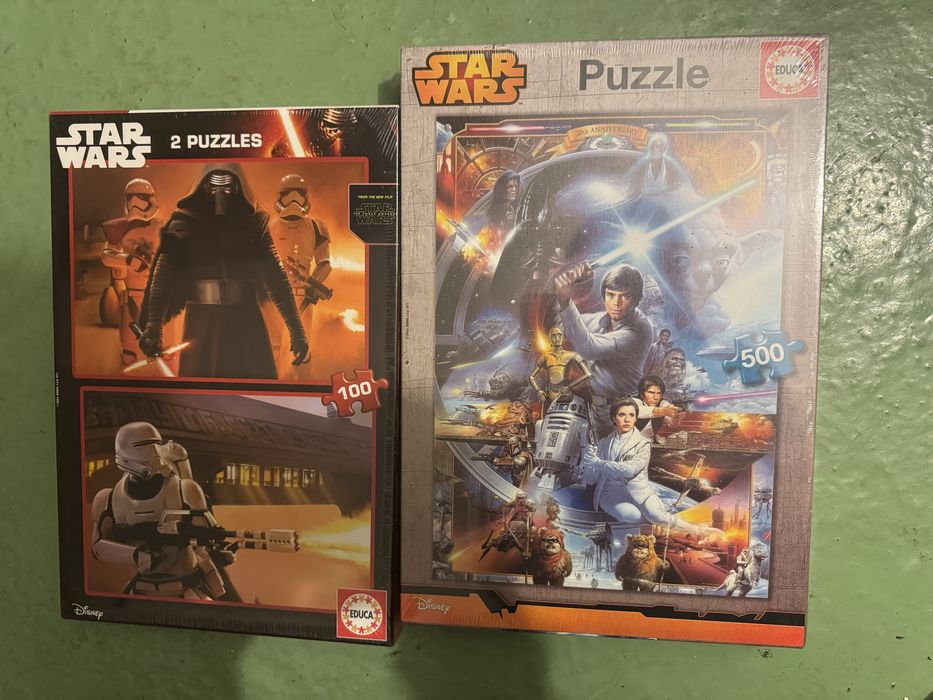 Puzzles Star Wars – 100 e 500 peças – Novos e Selados
