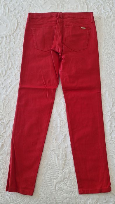 Calças vermelhas, skinny, Zara tamanho 36