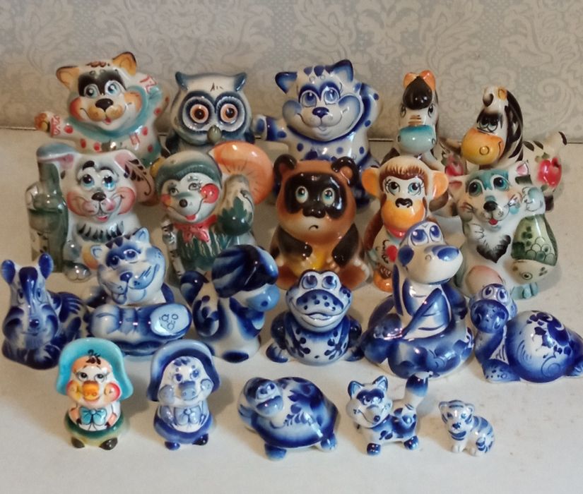 Фигурки Гжель: 350 грн. - Коллекционирование Запорожье на Olx
