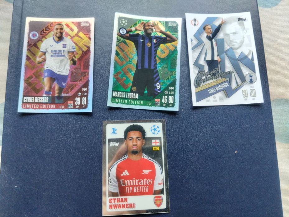 Cartas da Champions prateadas