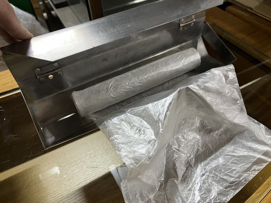 Dispensador de sacos de rolo em inox