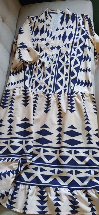 Vestido fluido com design