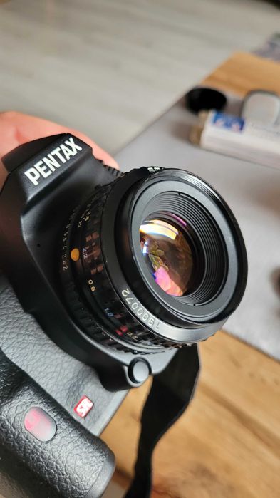 Obiektyw SMC Pentax-A 1:2 50mm bdb stan