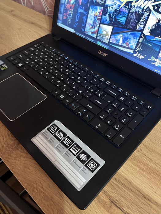 Ігровий ноутбук Acer Aspire / ПРОЦ: i5 / Nvidia Geforce GTX