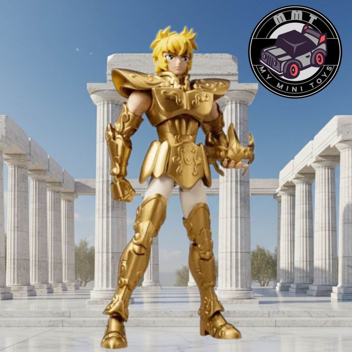 Saint Seiya Gold Saint Leão Aiolia  Figura Montável Blokees Champion Class