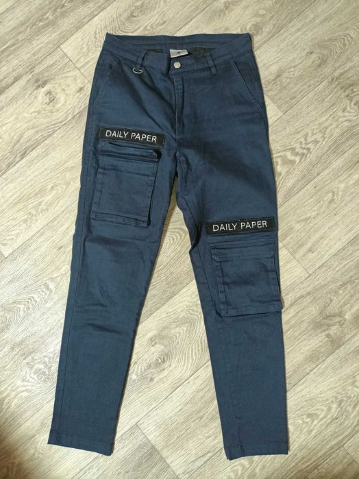 Брюки- Карго XS-S размер Daily Paper Corduroy Black