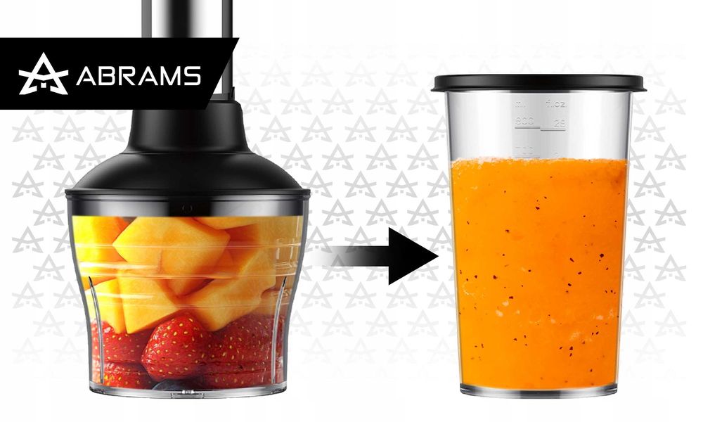 Mikser ręczny blender 1500W turbo 7w1 ostrza tytanowe wielofunkcyjny