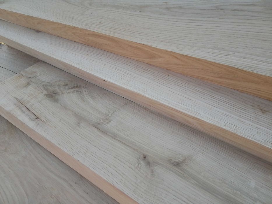 Gruba deska dębowa na kanał, nowa, sucha