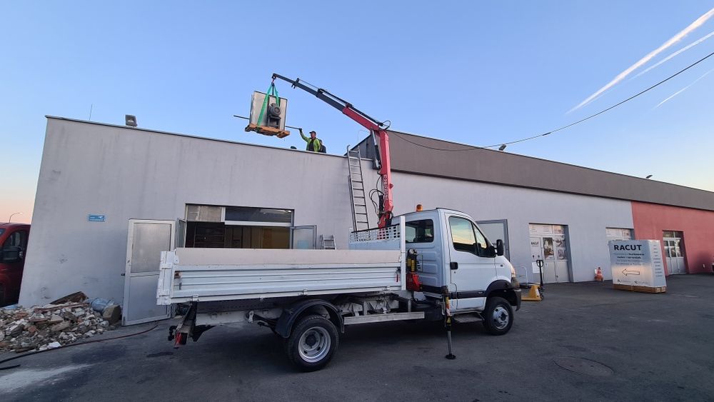 Usługi Dźwig hds transport wywóz gruzu ziemi liści gałęzi big bag wore