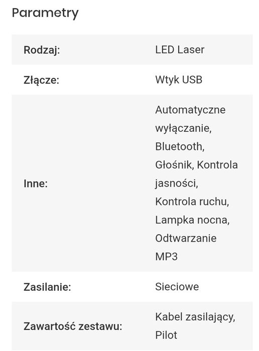 Projektor gwiazd NN K791 nowy