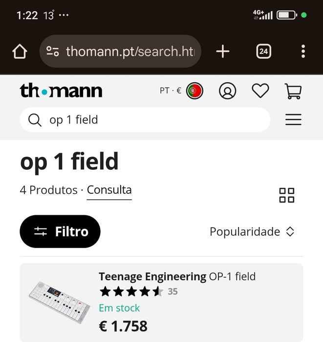 Sintetizador Teenage Engineering Op-1 Field