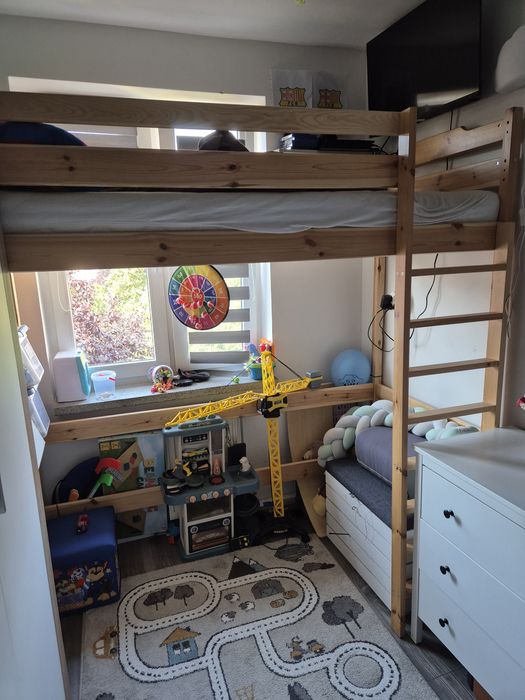 Łóżko na antresoli + materac