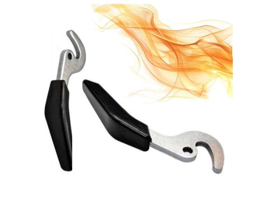 OKAZJA | RĄCZKA rękojeść KLAMKA Uchwyt DO DRZWICZEK kotła pieca czarny