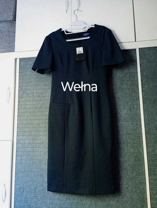 Elegancka sukienka wełniana