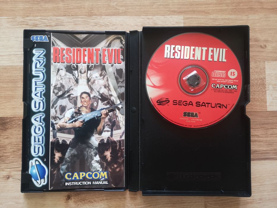 Sega Saturn gra Resident Evil wersja  PAL angielski